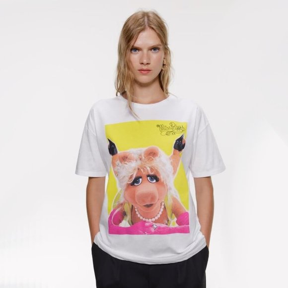 Zara Tops - NWT Zara Disney “Miss Piggy” graphic print t-shirt